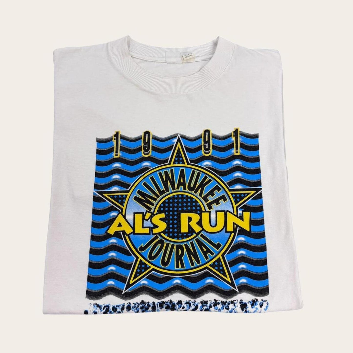 Vintage 90s USA Al’s Run Milwaukee journal charity race t-shirt