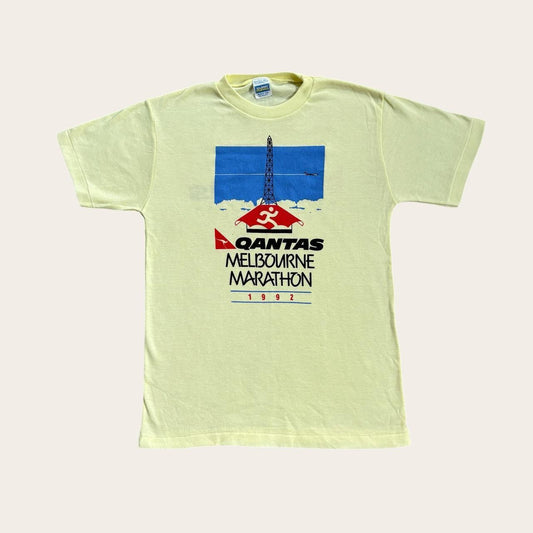Vintage Qantas Melbourne Marathon ‘92 Australia running t-shirt