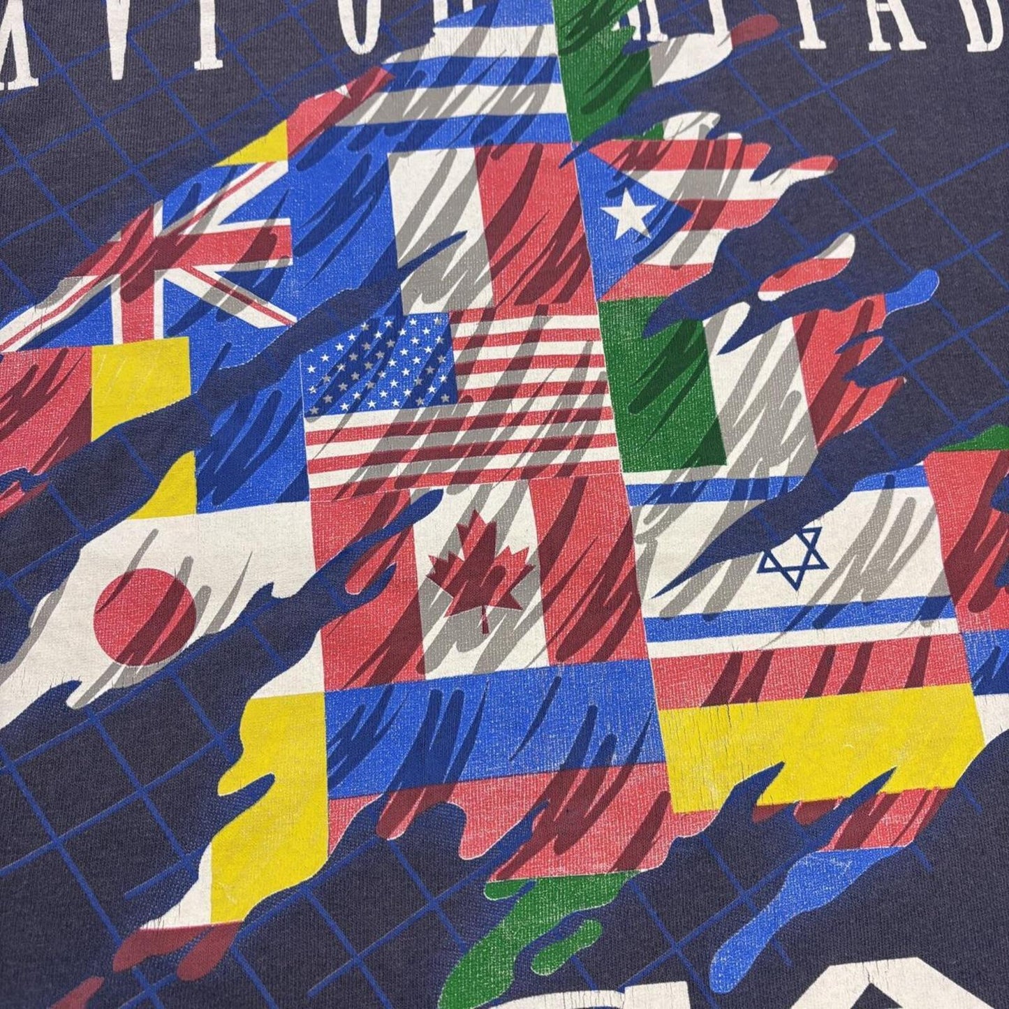 Vintage 90s USA Atlanta Olympics summer games athletics graphic t-shirt
