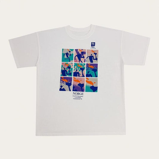 Vintage 90s Lillehammer Winter Olympics Norway graphic t-shirt