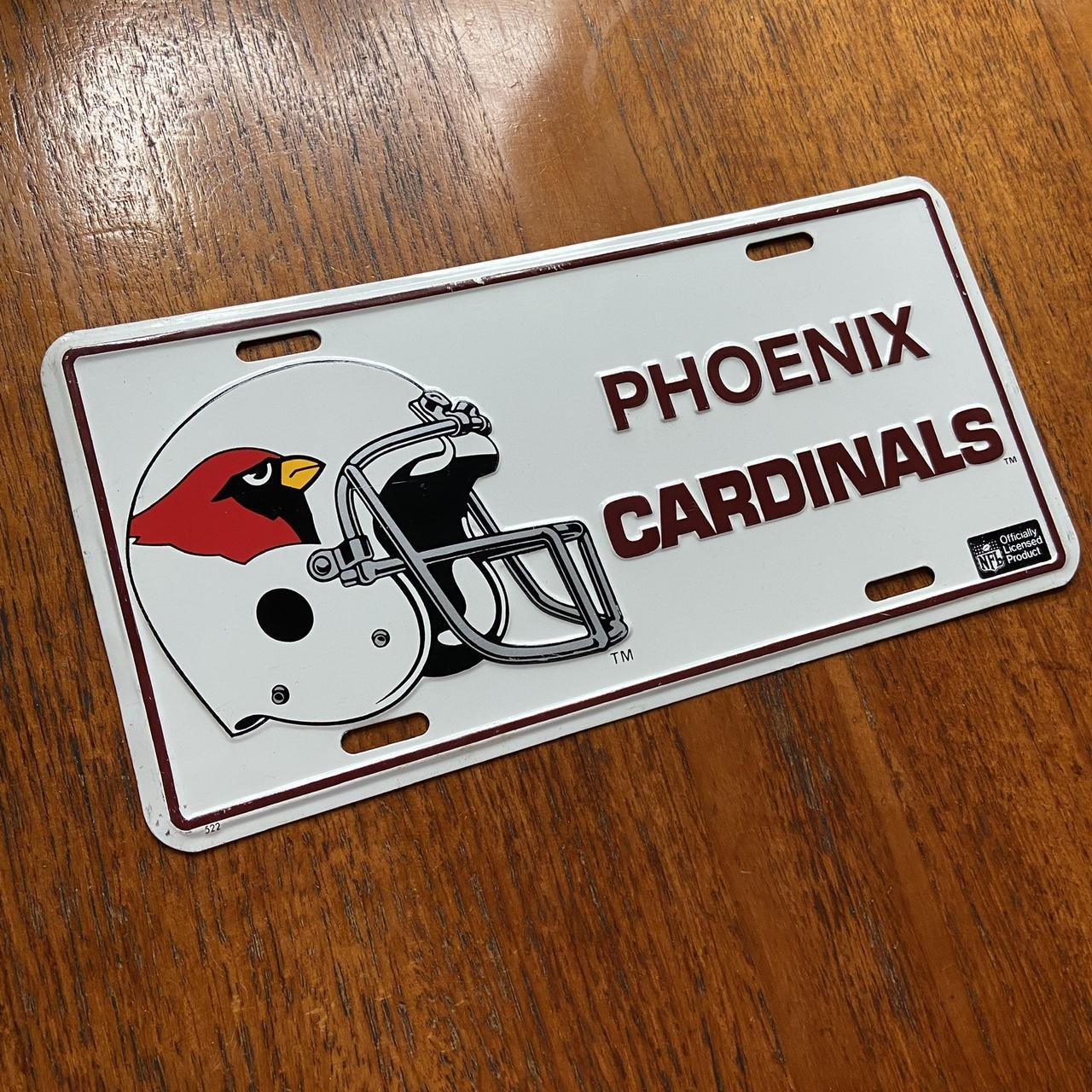 Vintage 90s USA Phoenix Arizona Cardinals NFL American license plate