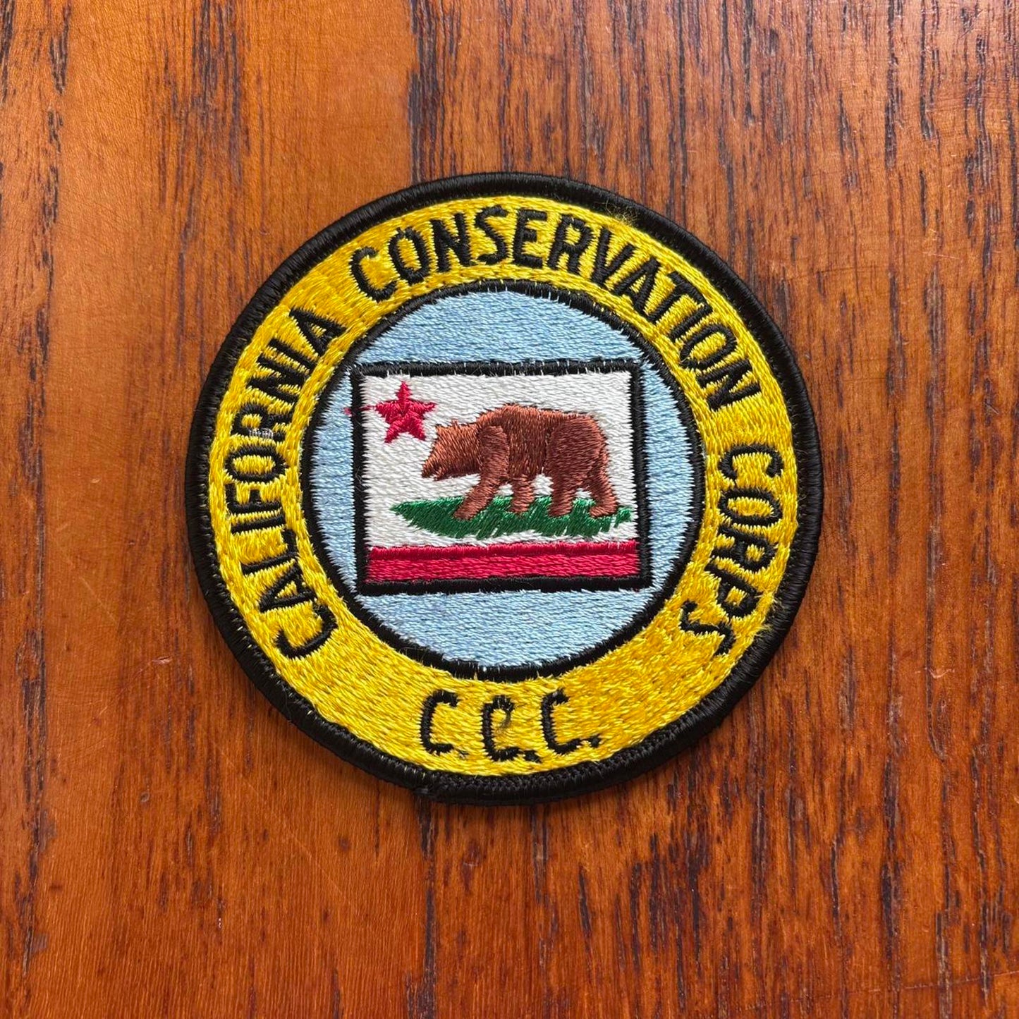 Vintage 90s USA California conservation nature wildlife embroidered patch