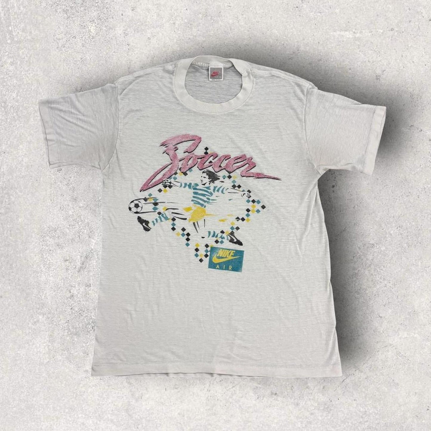 Vintage 90s USA Nike Air Diego Maradona football soccer promotional t-shirt