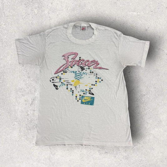 Vintage 90s USA Nike Air Diego Maradona football soccer promotional t-shirt