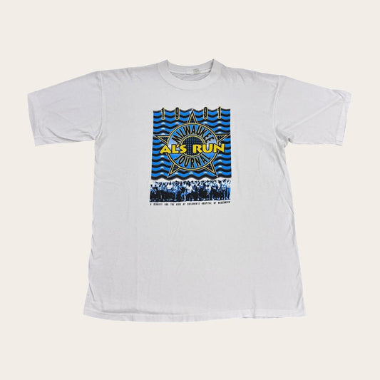 Vintage 90s USA Al’s Run Milwaukee journal charity race t-shirt