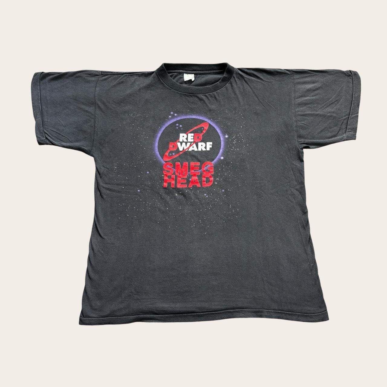 Vintage 90s Red Dwarf sci-fi TV series Smeg Head t-shirt