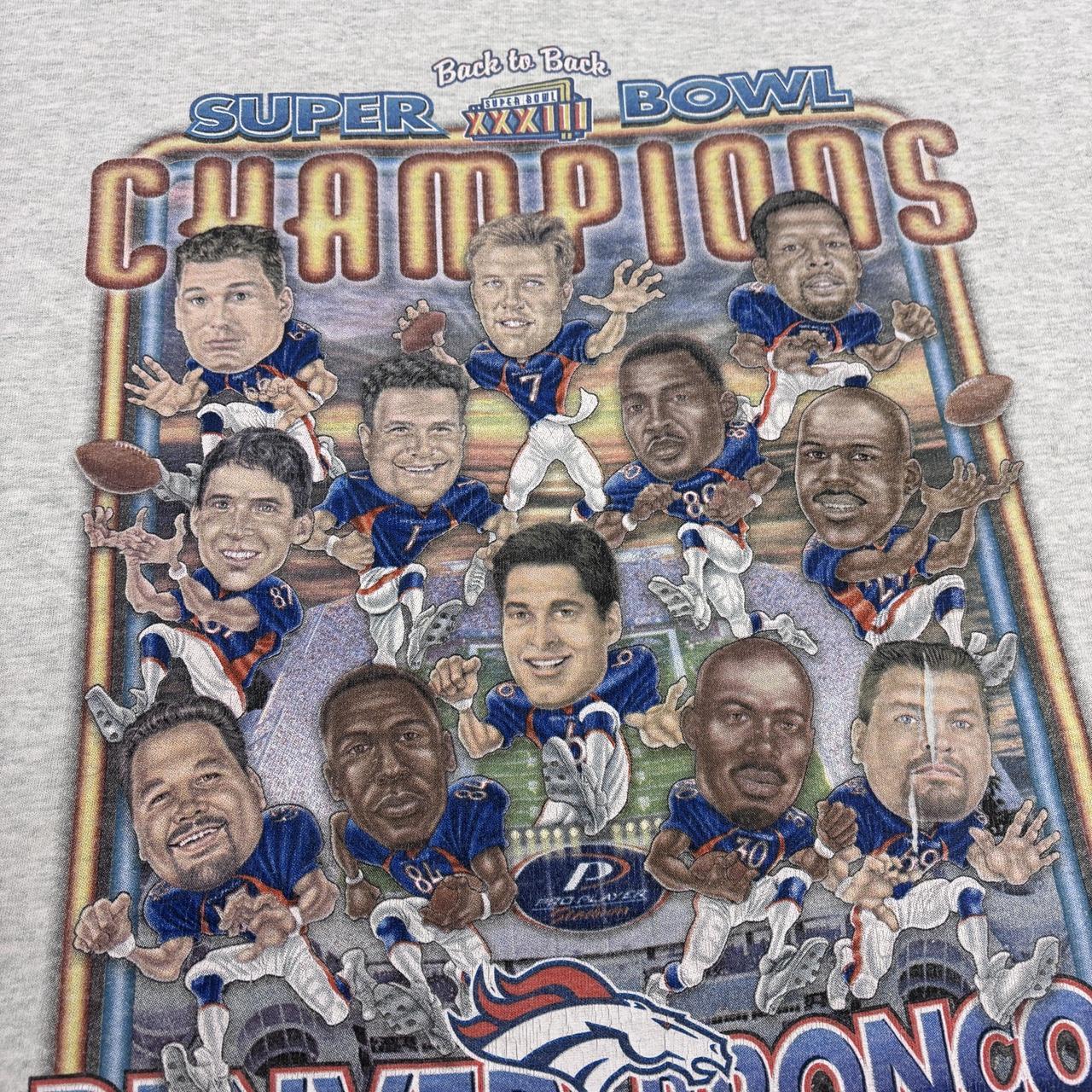 Vintage 90s USA Super Bowl 33 NFL American Football Denver Broncos graphic t-shirt