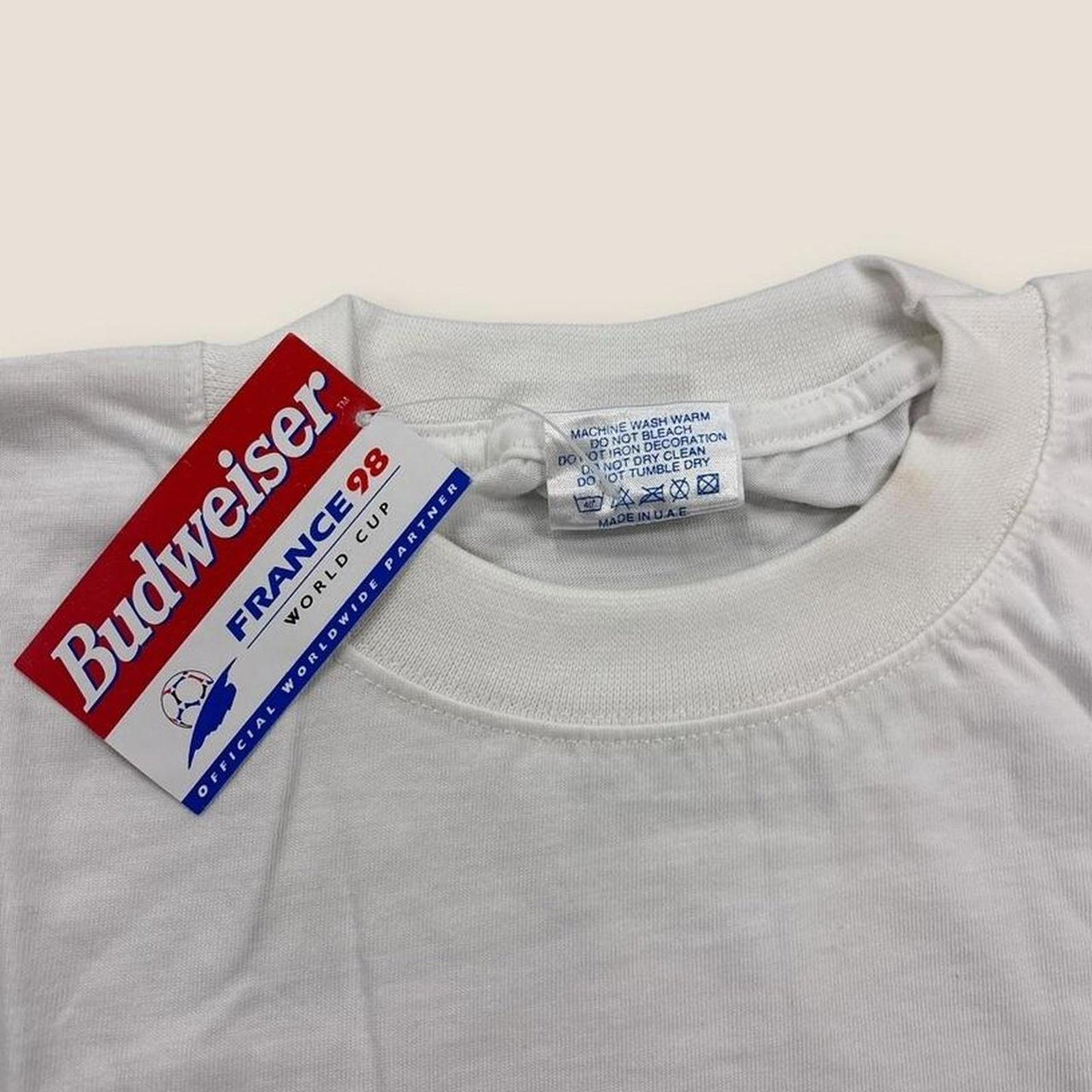 Vintage France 98 World Cup football tournament Budweiser t-shirt