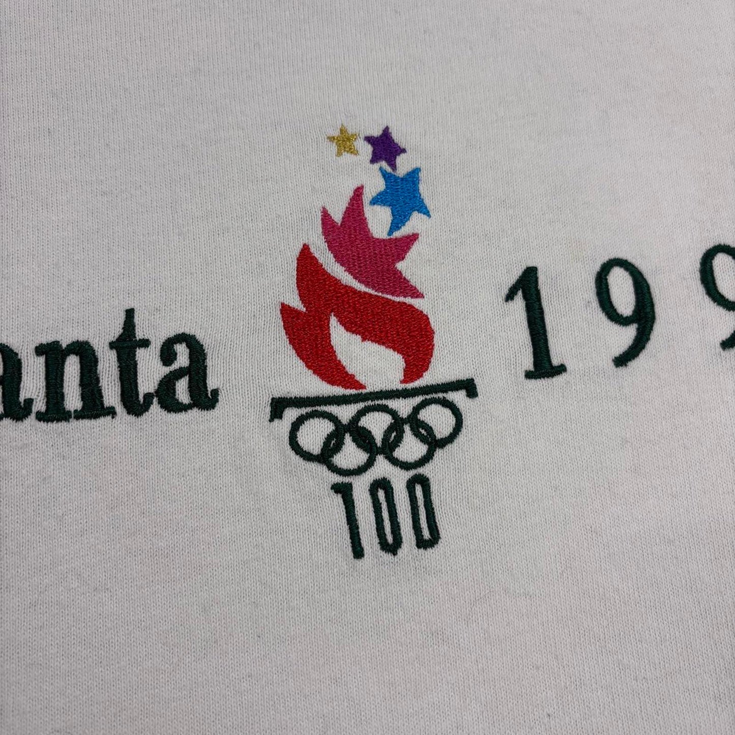 Vintage 90s USA Atlanta Olympics summer games athletics embroidered t-shirt