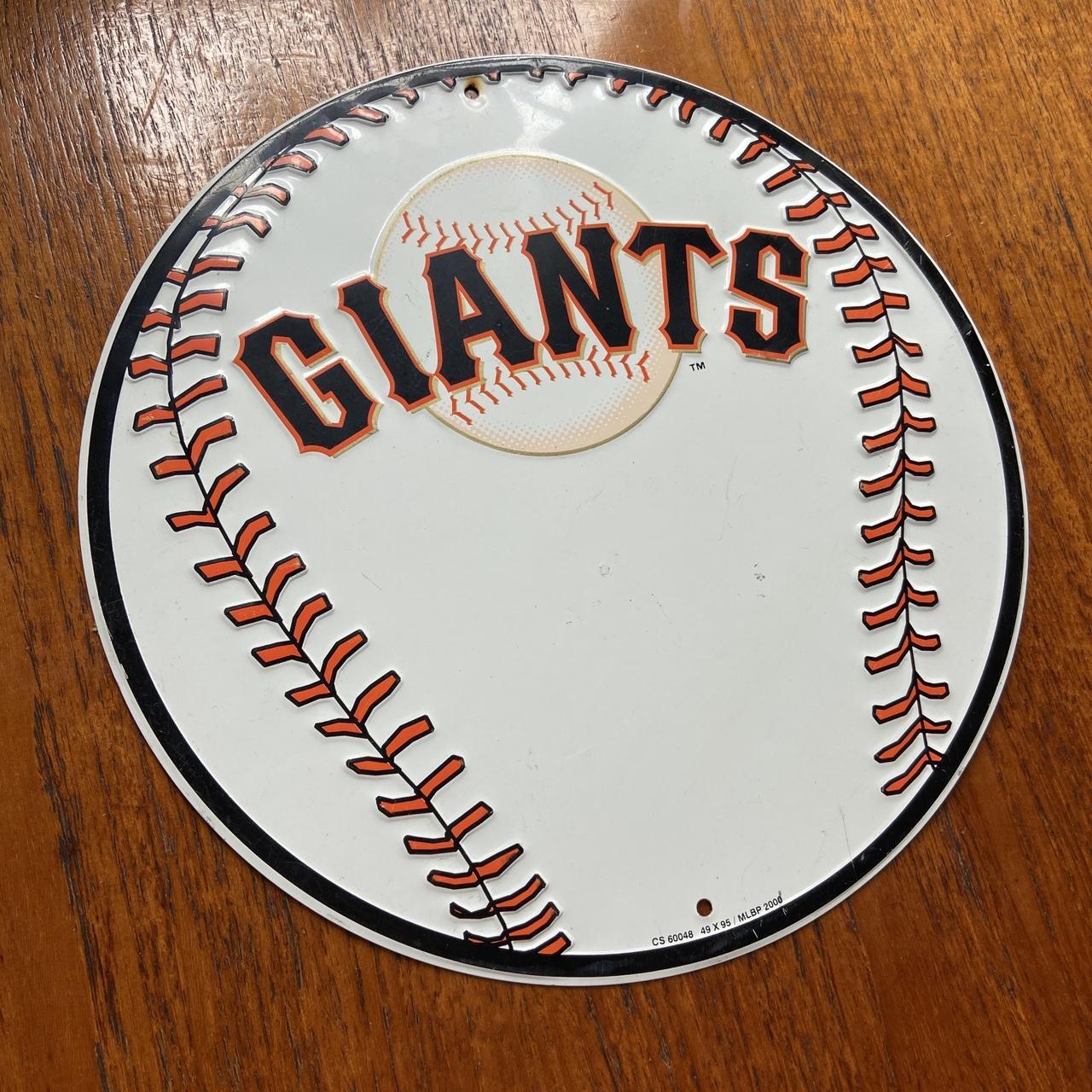 Vintage 2000s USA San Francisco Giants MLB baseball promotional American license plate