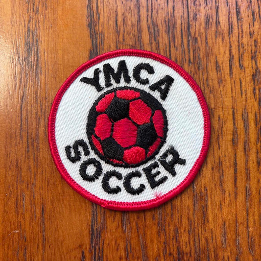 Vintage 90s USA YMCA soccer club football promotional embroidered patch