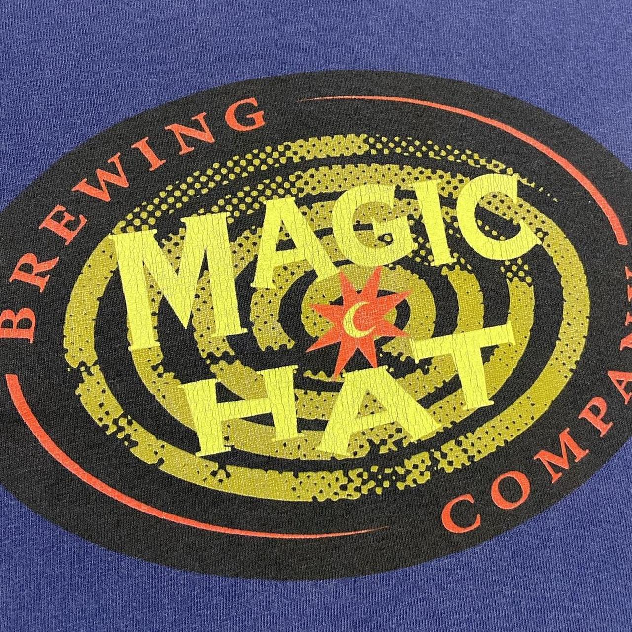 Vintage 2000s Y2K Magic Hat Brewing Company beer Burlington Vermont graphic t-shirt