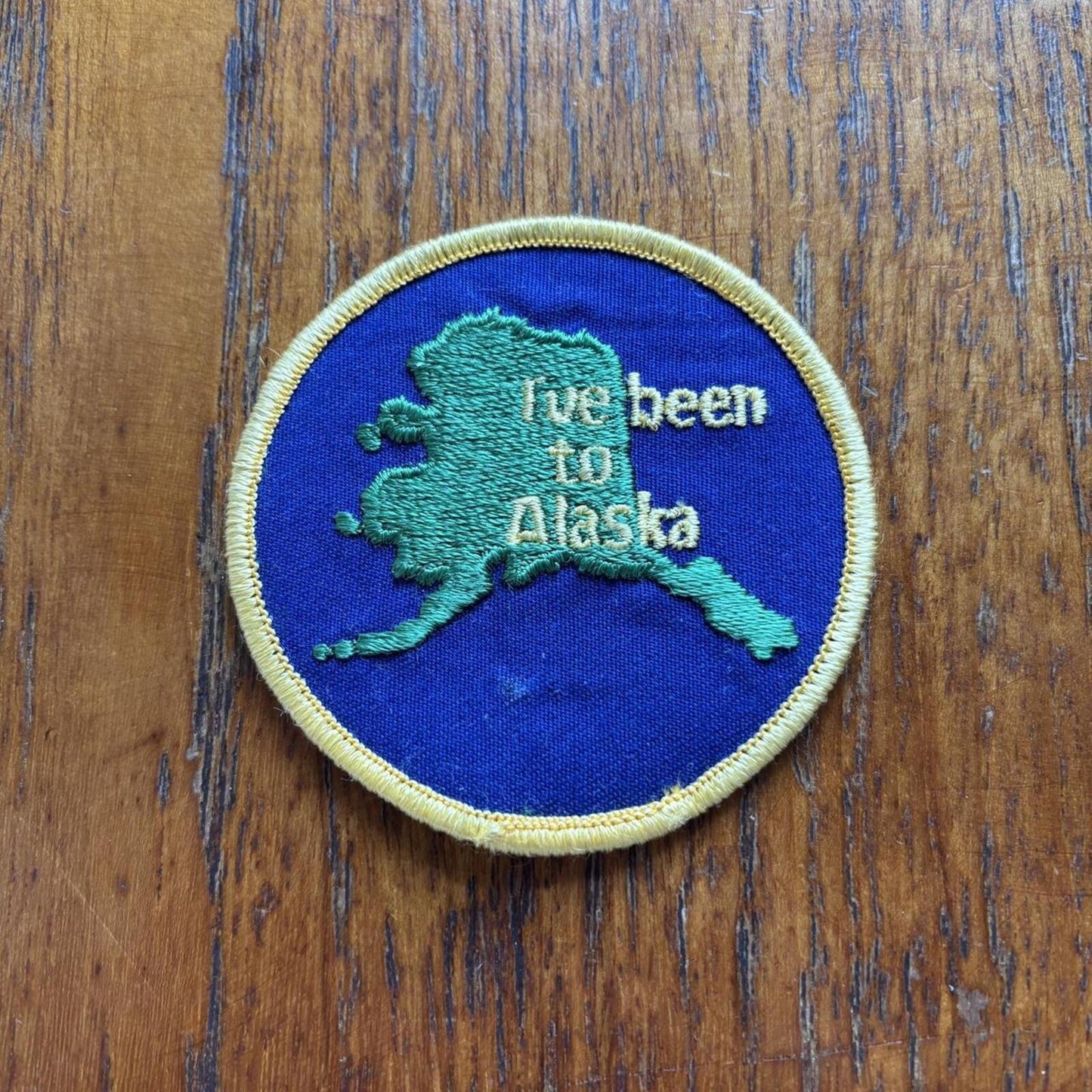 Vintage 90s USA I’ve been to Alaska souvenir embroidered patch