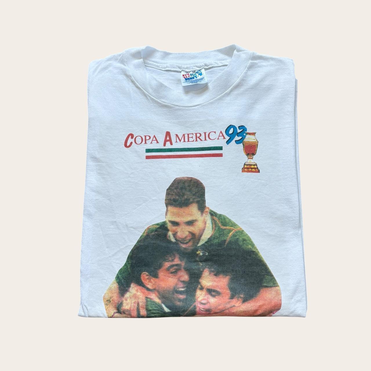 Vintage Copa America football tournament final Argentina Mexico t-shirt