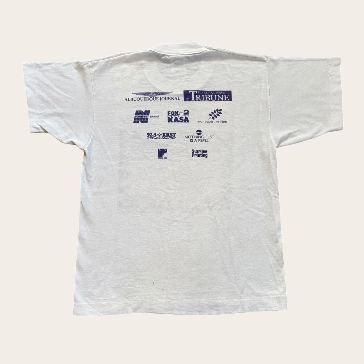 Vintage 90s USA run for the zoo New Mexico nature wildlife running t-shirt