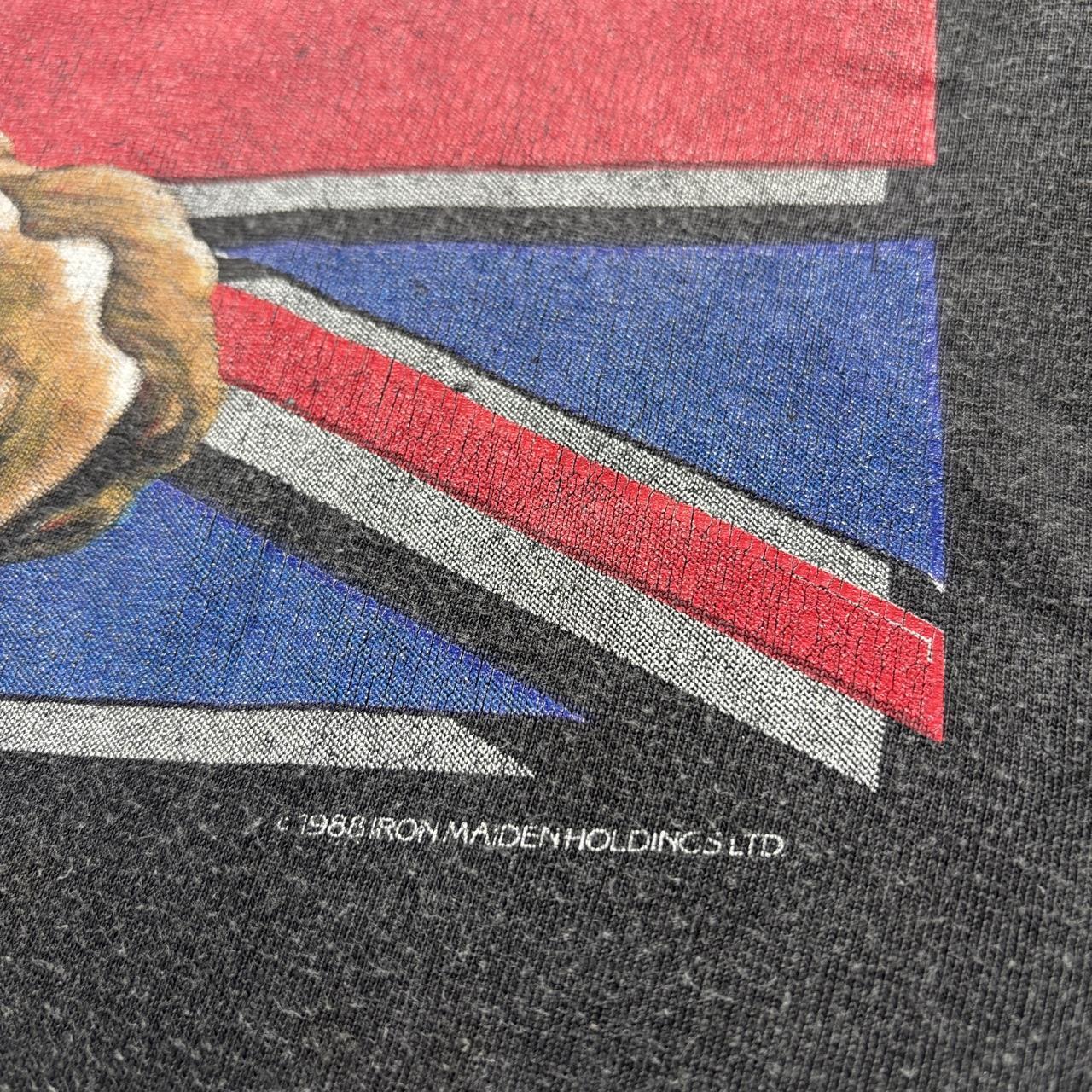 Vintage 80s USA Iron Maiden Eddie Rules Ok rock music metal band t-shirt