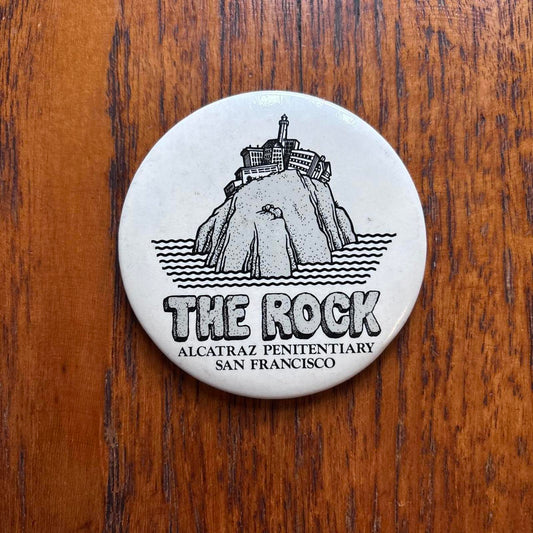 Vintage 90s USA Alcatraz prison The Rock San Francisco pin badge
