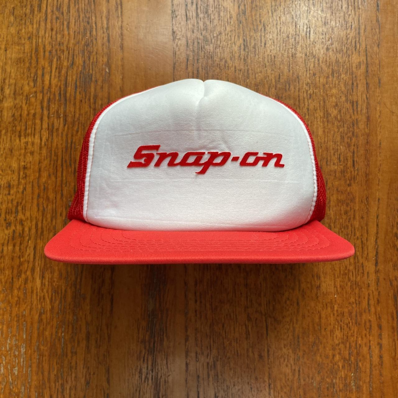 Vintage 90s USA Snap-on Tools transport automobile graphic trucker cap