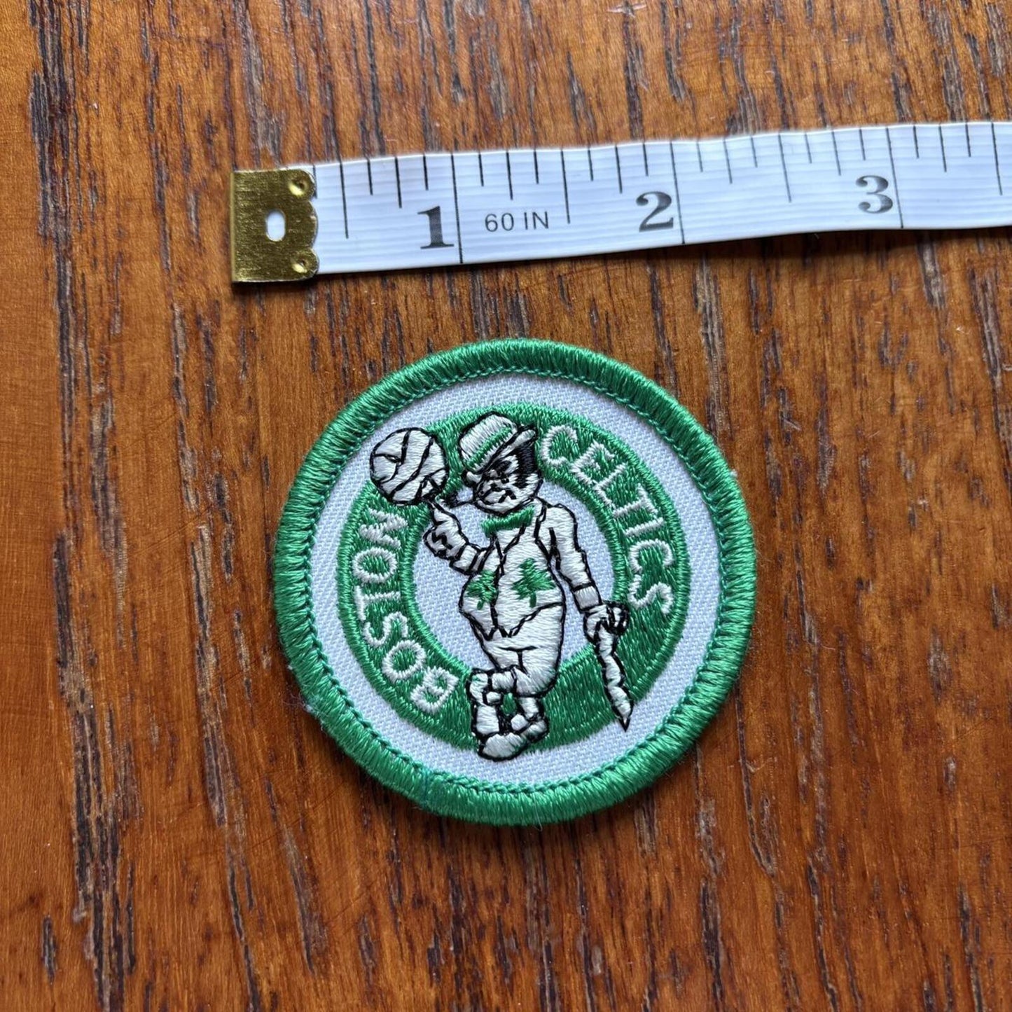 Vintage 80s USA Boston Celtics NBA basketball embroidered patch