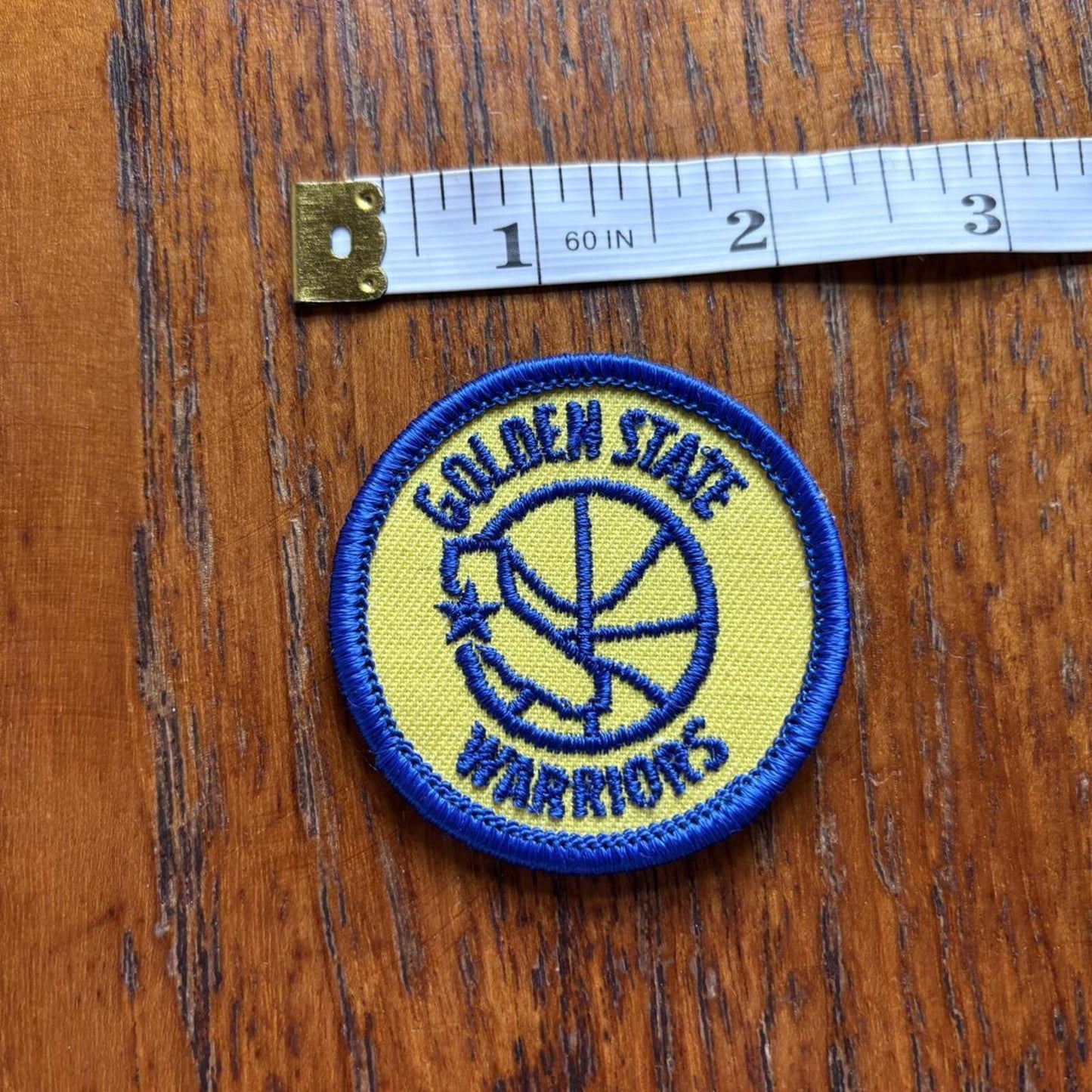 Vintage 80s USA Golden State Warriors NBA basketball embroidered patch