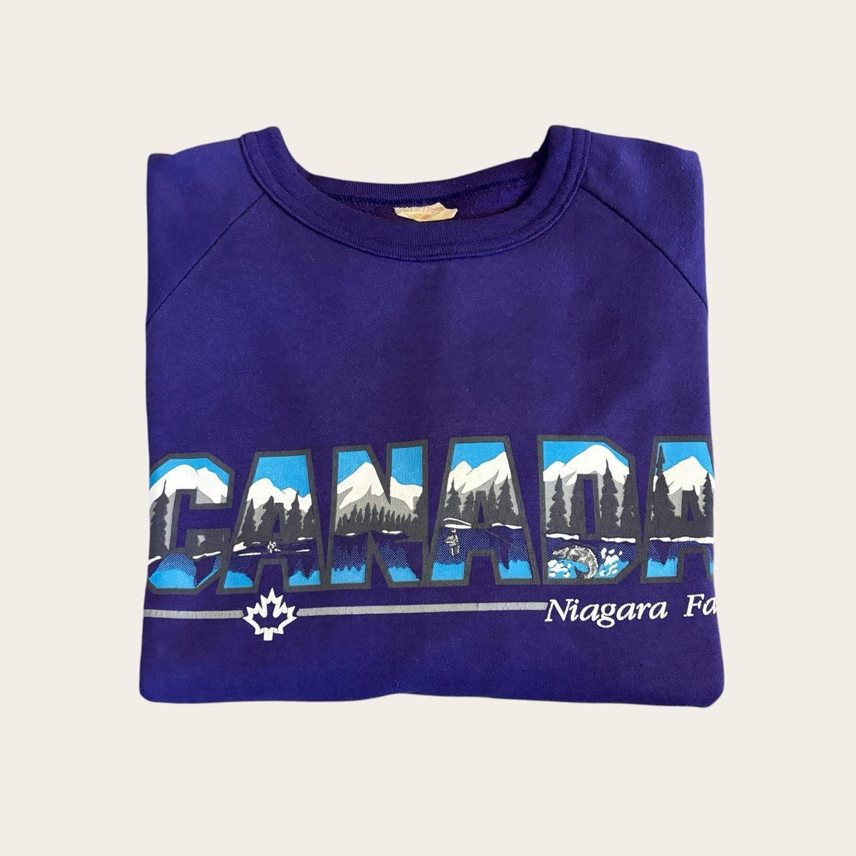 Vintage 90s Niagara Falls waterfall Canada  nature souvenir sweatshirt