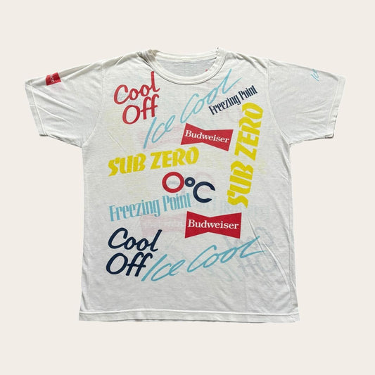 Vintage 90s USA Budweiser beer AOP t-shirt