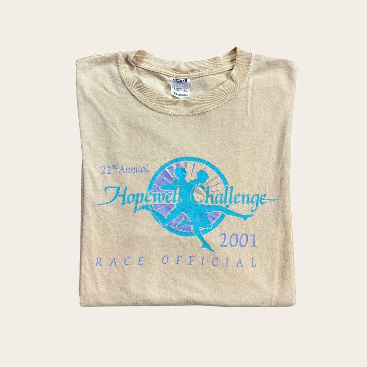 Vintage Y2K Hopewell challenge 2001 New Jersey road race running t-shirt
