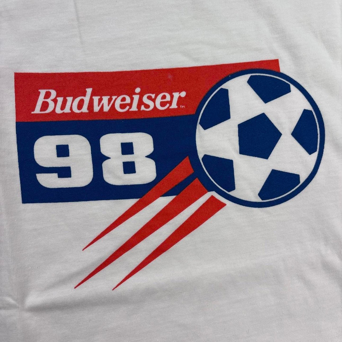 Vintage France 98 World Cup football tournament Budweiser t-shirt