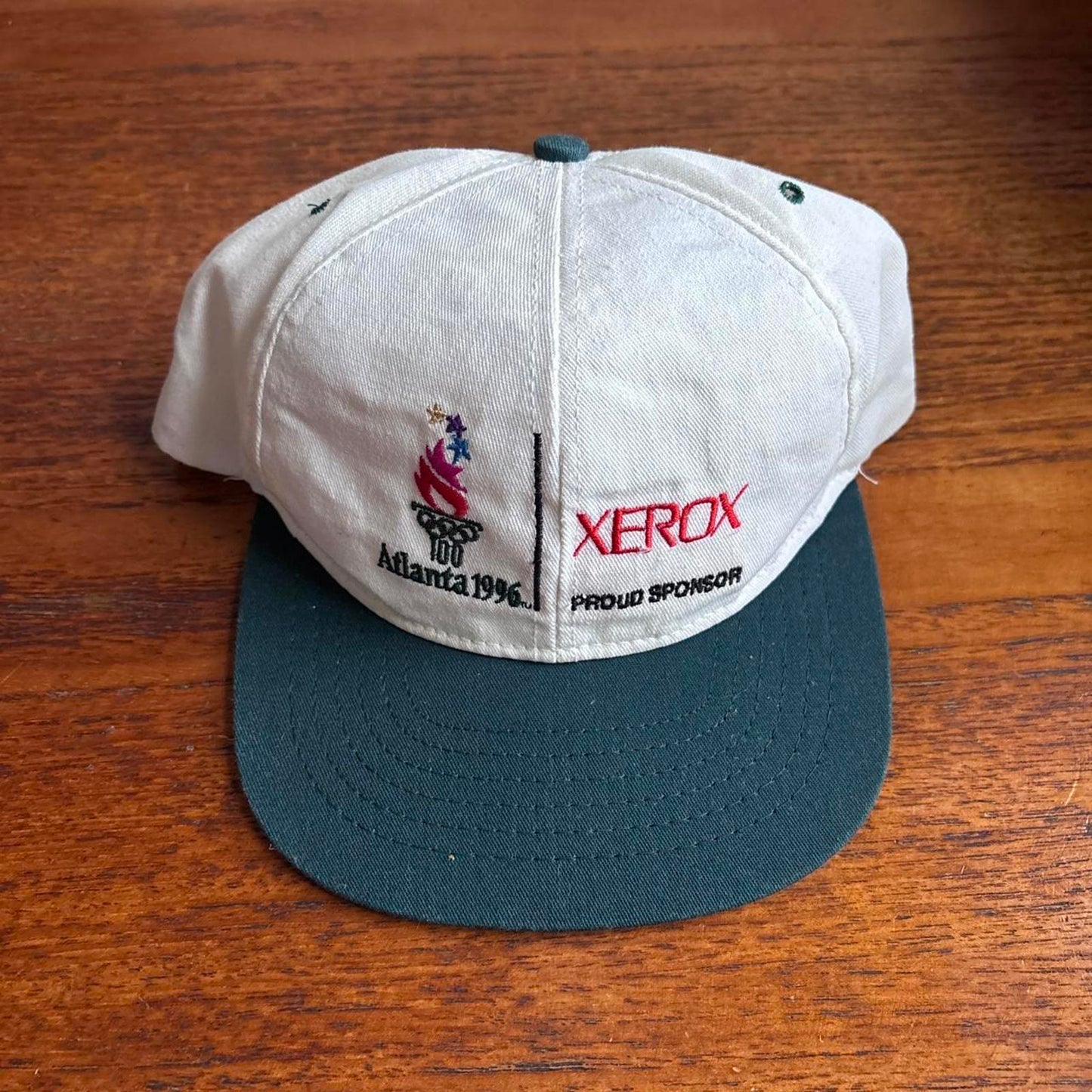 Vintage 90s USA Atlanta Olympics summer games athletics Xerox baseball cap