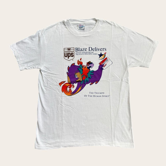 Vintage 90s Atlanta Paralympic Games athletics UPS mascot t-shirt