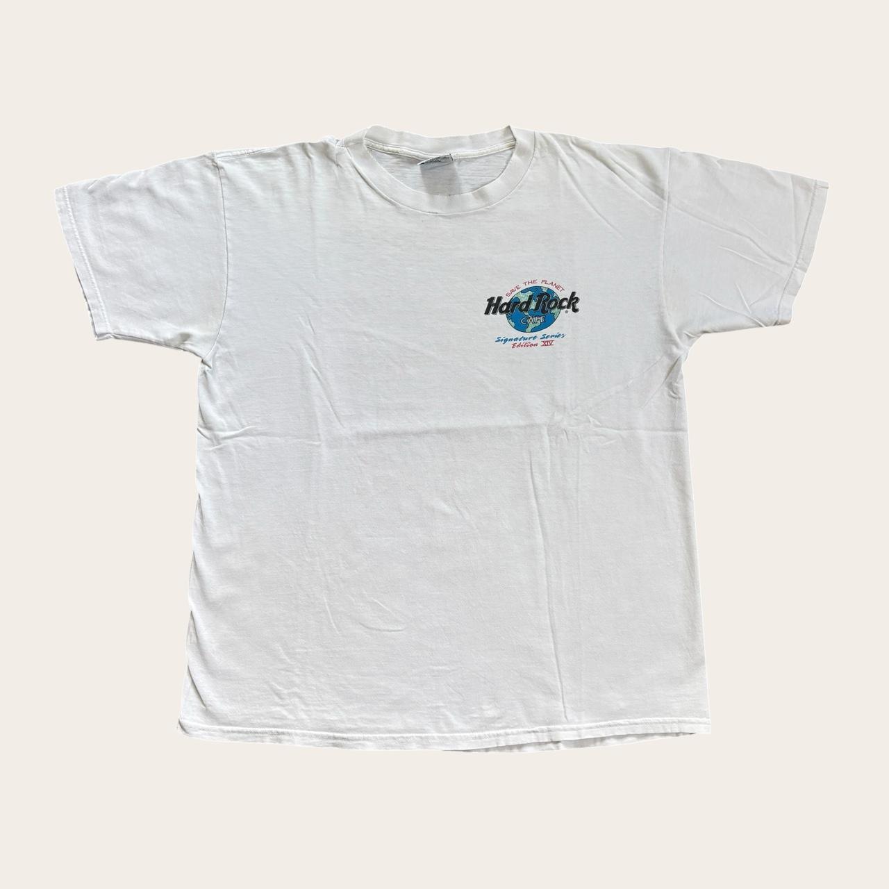 Vintage 90s USA Hard Rock Cafe signature Series Peter Gabriel Genesis t-shirt