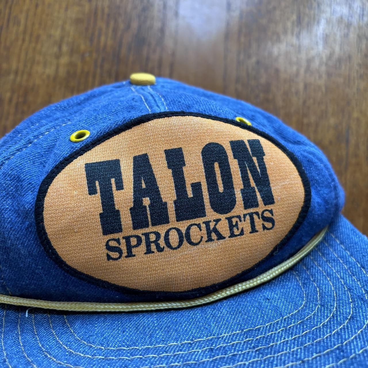 Vintage 90s USA Talon sprockets engineering automobile motors denim cap