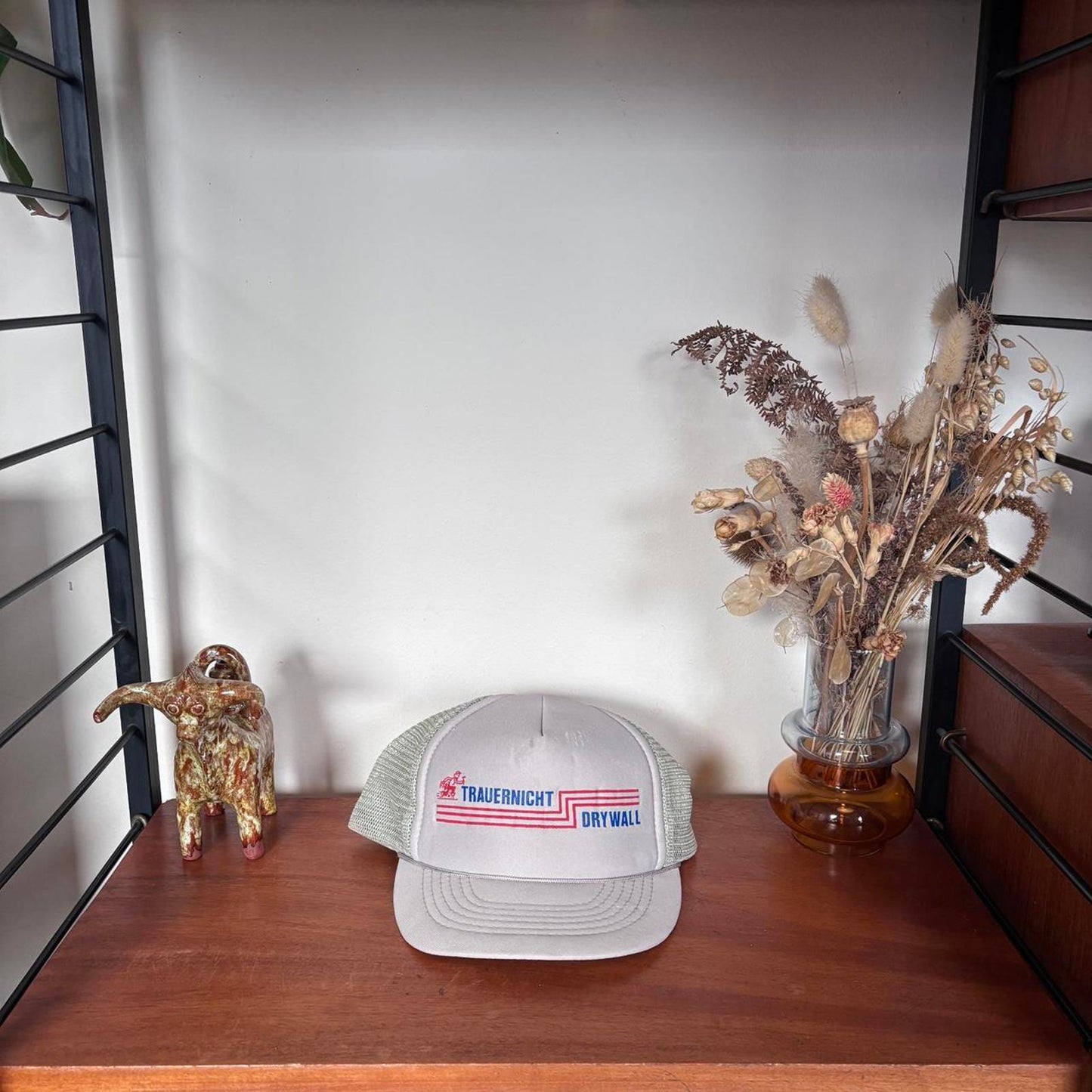 Vintage 90s USA Trauernicht drywall contractor workwear trucker cap