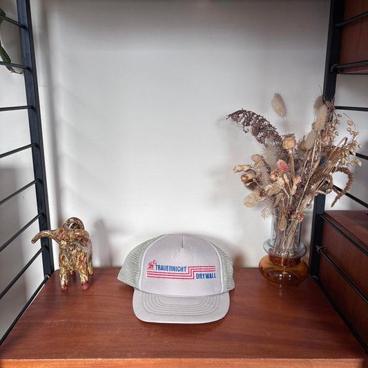 Vintage 90s USA Trauernicht drywall contractor workwear trucker cap