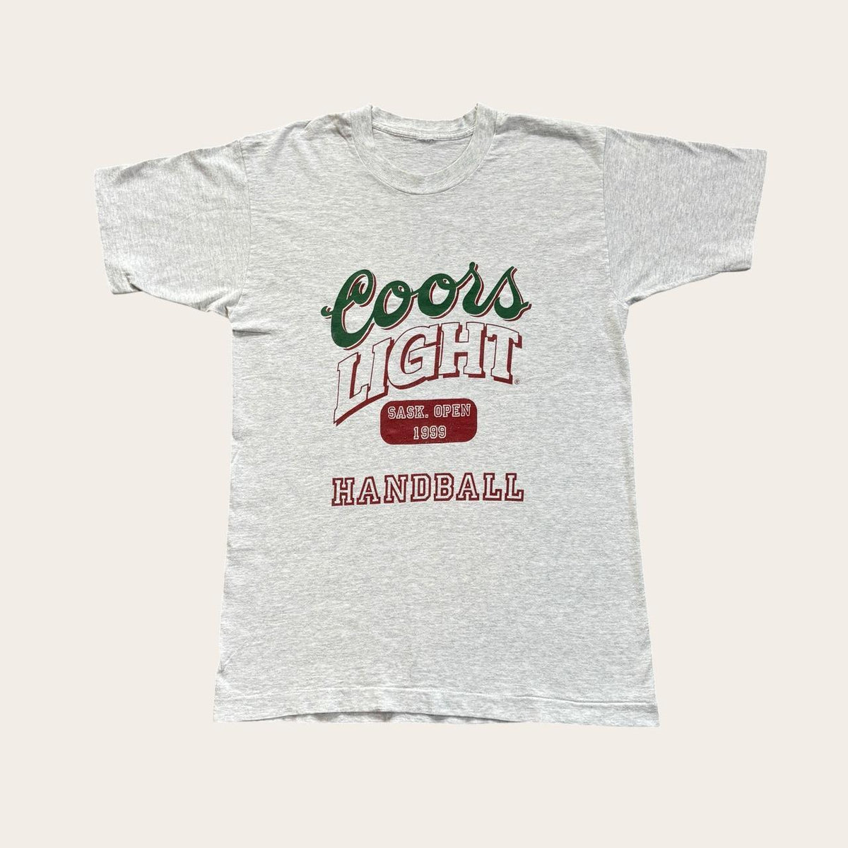 Vintage 90s Coors Light beer handball Saskatchewan Canada t-shirt