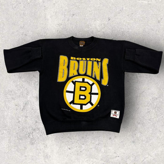 Vintage 90s USA Boston Bruins NHL ice hockey graphic sweatshirt
