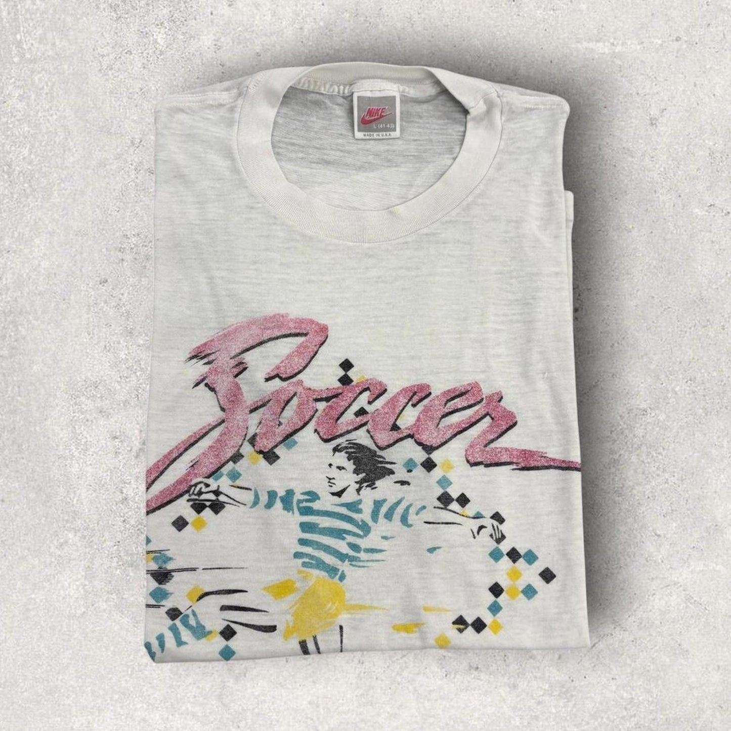 Vintage 90s USA Nike Air Diego Maradona football soccer promotional t-shirt