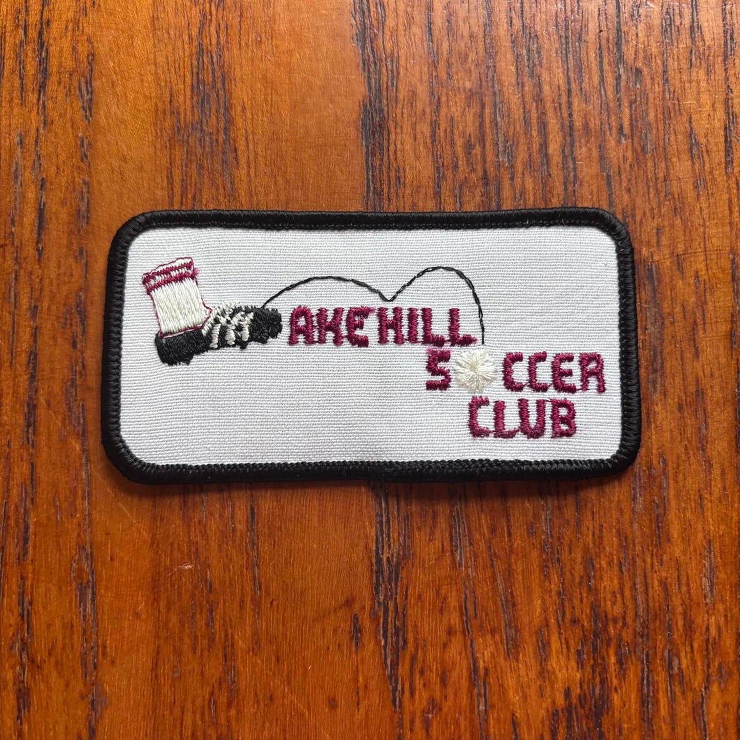 Vintage 90s USA Lakehill soccer club football embroidered patch