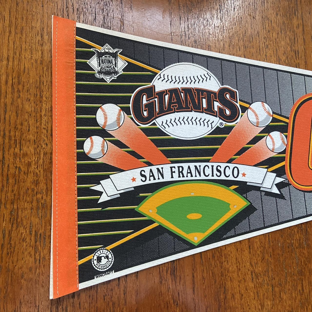 Vintage 90s USA San Francisco Giants Major League Baseball MLB felt pennant