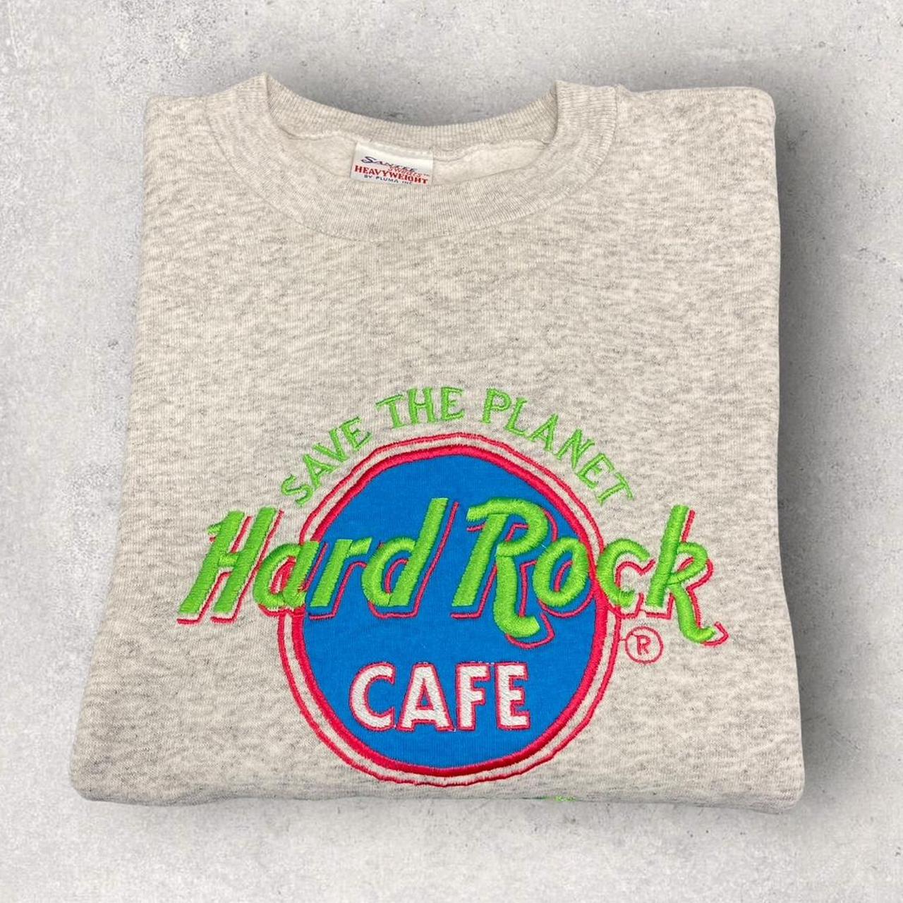 Vintage 90s USA Hard Rock Cafe New York City promotional graphic sweatshirt