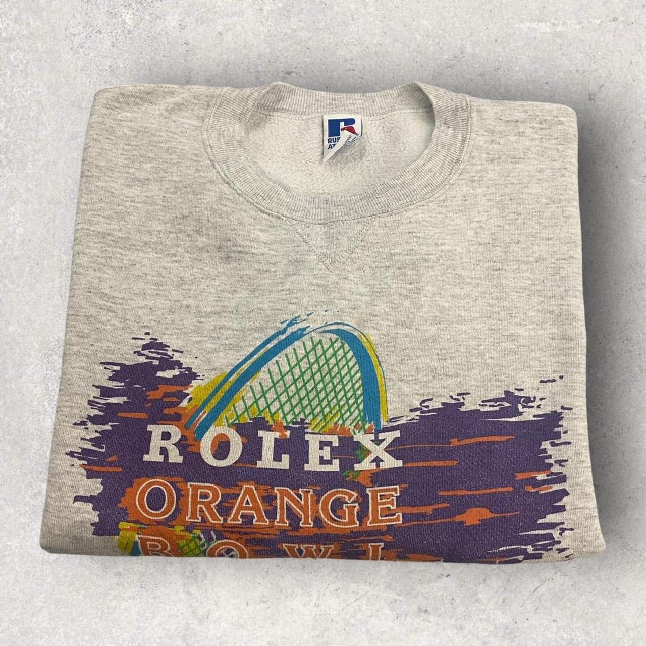 Vintage 90s USA Rolex orange bowl tennis championships US Open sweatshirt