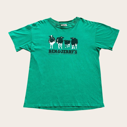 Vintage 90s USA Ben & Jerry’s ice cream Vermont cows t-shirt