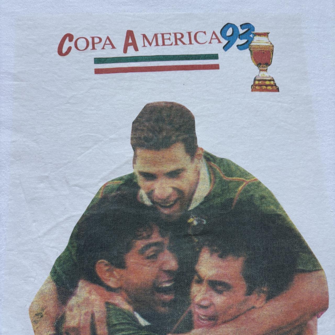 Vintage Copa America football tournament final Argentina Mexico t-shirt