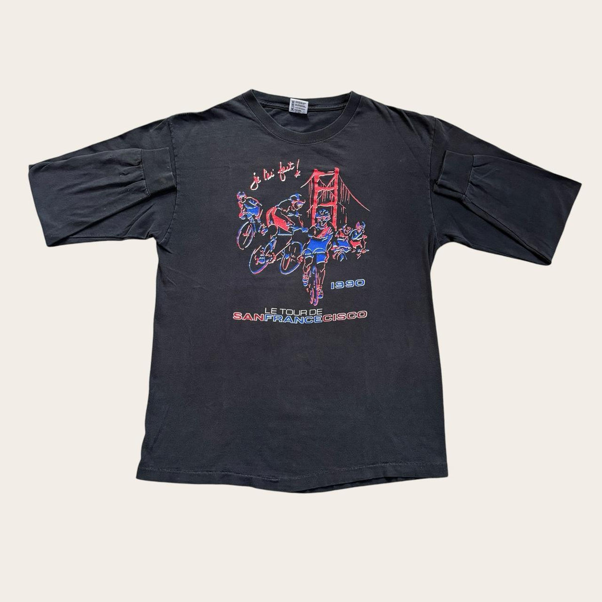 Vintage 90s le tour de San Francisco cycling road race Pepsi long sleeve t-shirt