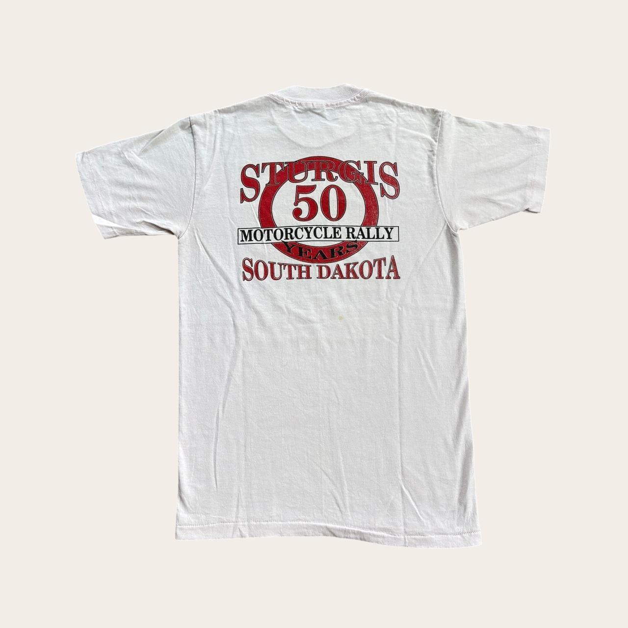 Vintage 90s USA Sturgis motorcycles 50th anniversary South Dakota t-shirt