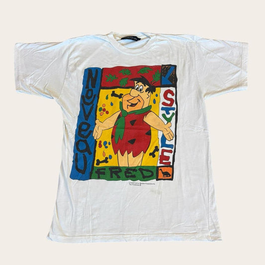 Vintage 90s USA Fred Flintstone Hanna Barbera cartoon t-shirt