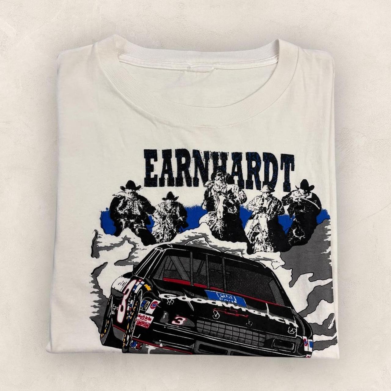 Vintage 90s USA Dale Earnhardt NASCAR cowboys and engines motorsport t-shirt