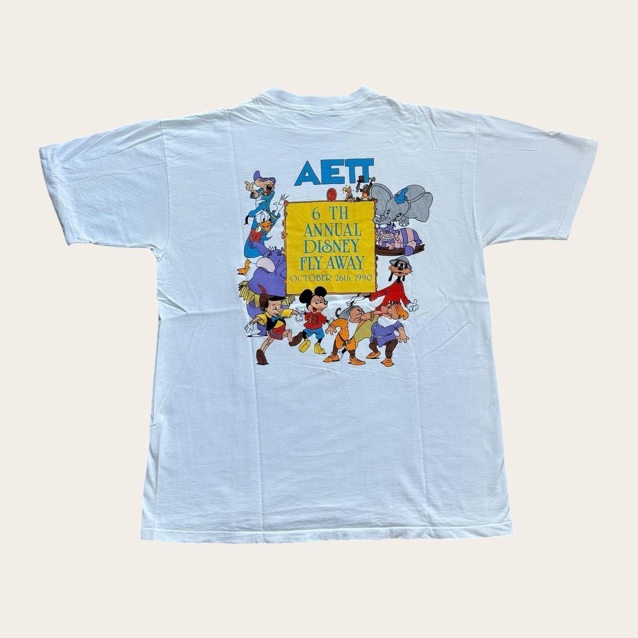 Vintage 90s Disney fly away Association European travel agents souvenir t-shirt