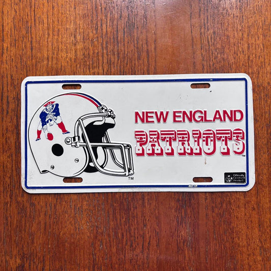 Vintage 90s USA New England Patriots NFL American license plate
