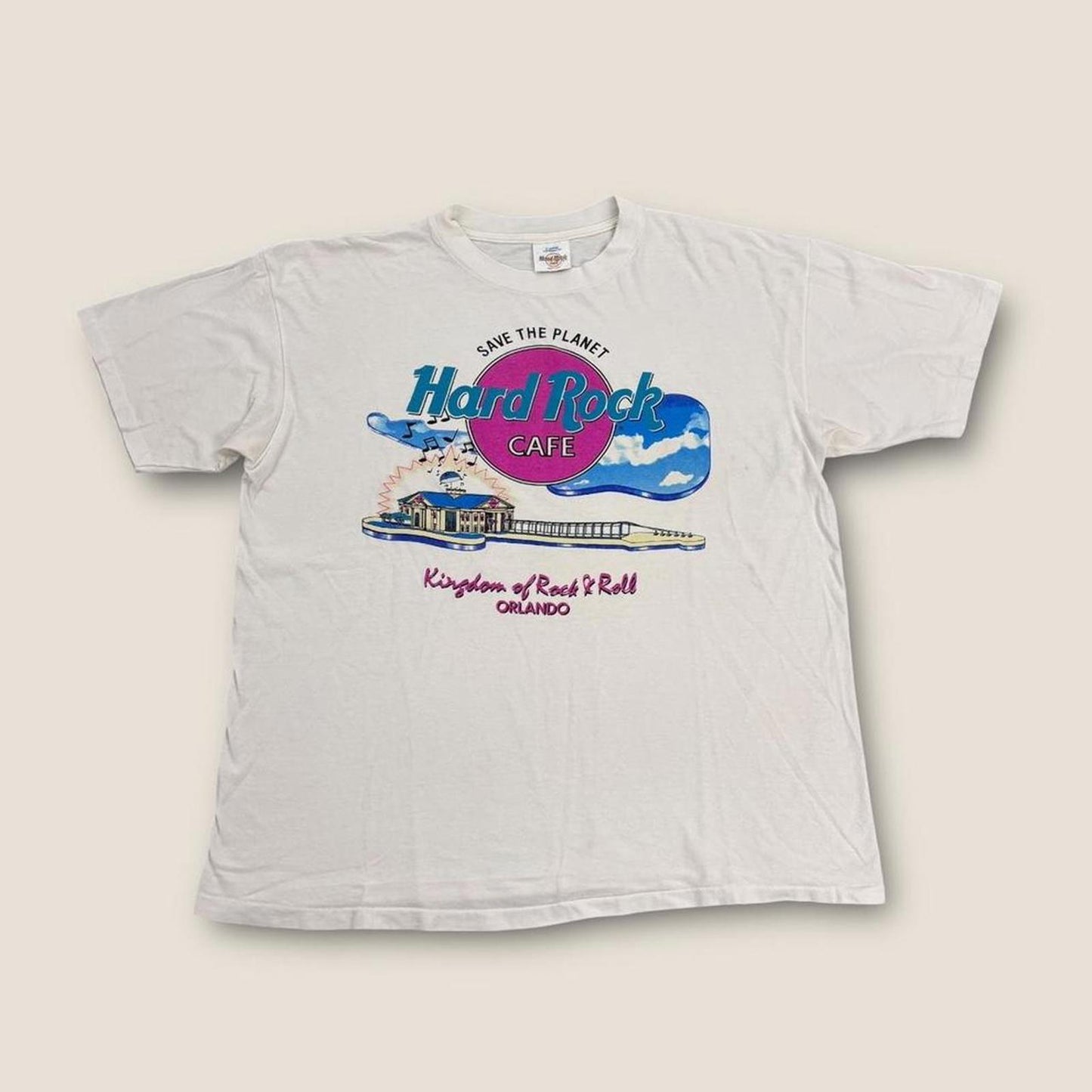 Vintage 90s USA Hard Rock Cafe Orlando kingdom of rock & roll t-shirt